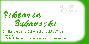 viktoria bukovszki business card